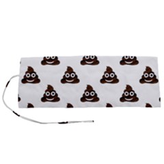 Happy Poo Pattern, Funny Emoji, Emoticon Theme, Vector Roll Up Canvas Pencil Holder (s) by Casemiro