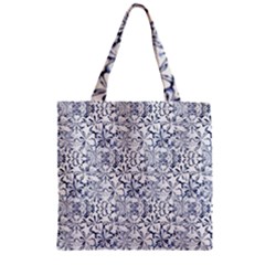 Pretty Porcelain Zipper Grocery Tote Bag by MRNStudios