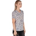 Pretty Porcelain Women s V-Neck Scrub Top View3