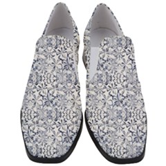 Pretty Porcelain Women Slip On Heel Loafers by MRNStudios