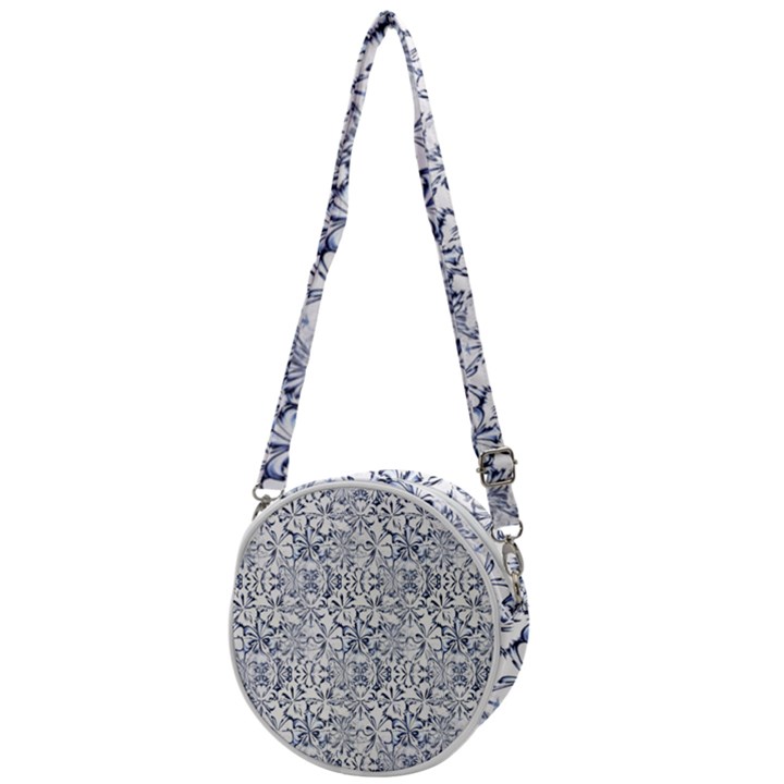 Pretty Porcelain Crossbody Circle Bag