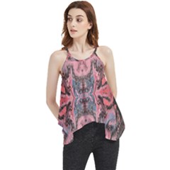 Pink Arabesque Iv Flowy Camisole Tank Top