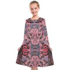 Pink Arabesque Iv Kids  Midi Sailor Dress