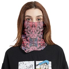 Pink Arabesque Iv Face Covering Bandana (two Sides)