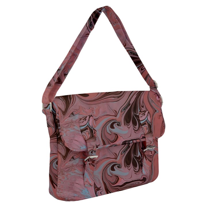 Pink swirls Buckle Messenger Bag