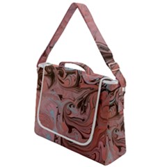 Pink Swirls Box Up Messenger Bag by kaleidomarblingart