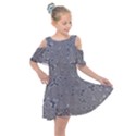 New Constellations Kids  Shoulder Cutout Chiffon Dress View1