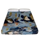 Famous heroes of the kabuki stage played by frogs  Fitted Sheet (King Size) View1