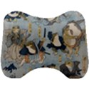 Famous heroes of the kabuki stage played by frogs  Head Support Cushion View1