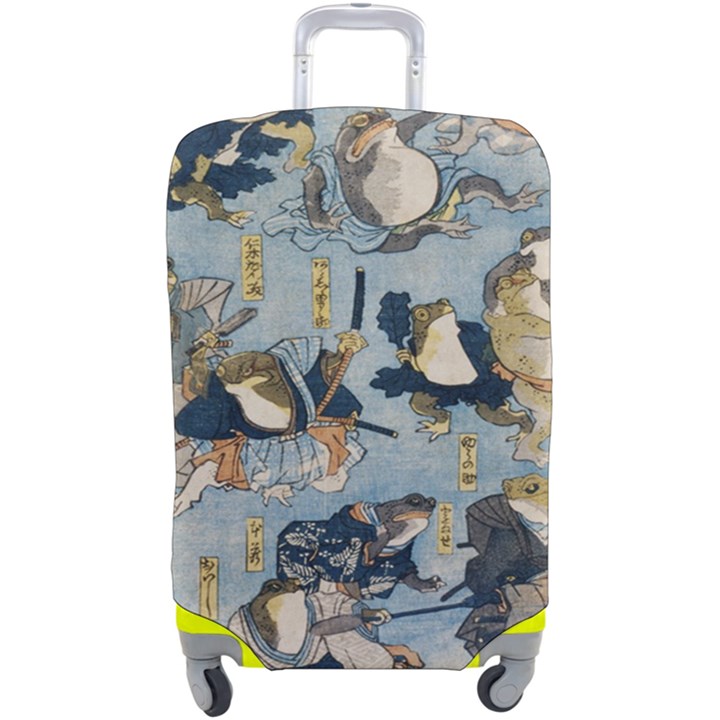 Famous heroes of the kabuki stage played by frogs  Luggage Cover (Large)