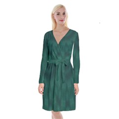 Windy Long Sleeve Velvet Front Wrap Dress by LW323