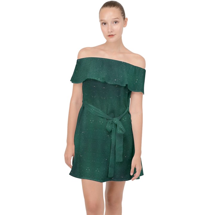 Windy Off Shoulder Chiffon Dress