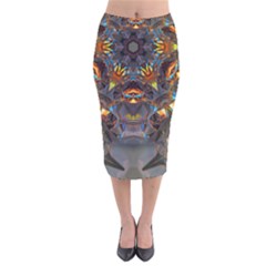 Lovely Day Velvet Midi Pencil Skirt by LW323