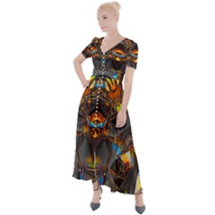 Lovely Day Button Up Short Sleeve Maxi Dress by LW323