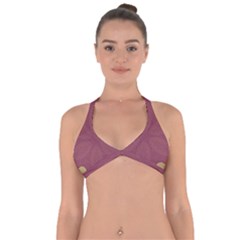 Misty Rose Halter Neck Bikini Top by LW323