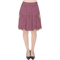 Misty Rose Velvet High Waist Skirt by LW323