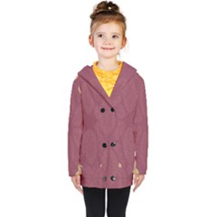 Misty Rose Kids  Double Breasted Button Coat by LW323