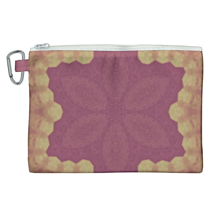 Misty Rose Canvas Cosmetic Bag (XL)