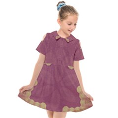 Misty Rose Kids  Short Sleeve Shirt Dress by LW323