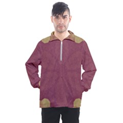 Misty Rose Men s Half Zip Pullover by LW323