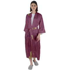 Misty Rose Maxi Satin Kimono by LW323