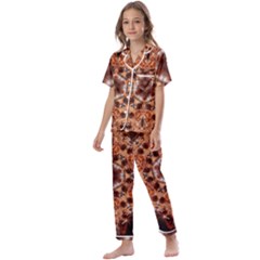 Majesty Kids  Satin Short Sleeve Pajamas Set by LW323