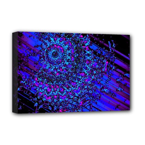 Uv Mandala Deluxe Canvas 18  X 12  (stretched) by MRNStudios