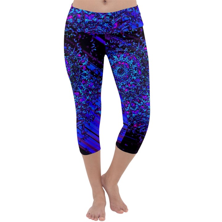 UV Mandala Capri Yoga Leggings