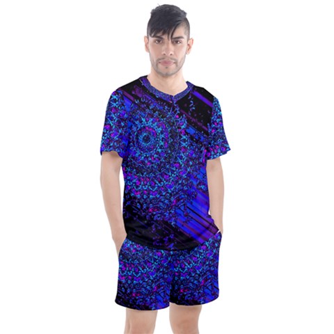 Uv Mandala Men s Mesh Tee And Shorts Set by MRNStudios