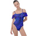 UV Mandala Frill Detail One Piece Swimsuit View1