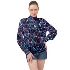 Tantha High Neck Long Sleeve Chiffon Top by MRNStudios