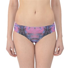 Grey Pink Module  Hipster Bikini Bottoms by kaleidomarblingart