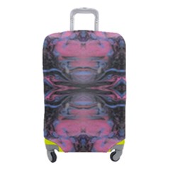 Grey Pink Module  Luggage Cover (small)