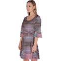 Grey Pink Module  Velour Kimono Dress View2