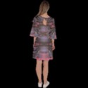 Grey Pink Module  Velour Kimono Dress View4