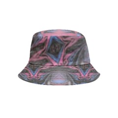 Grey Pink Module  Inside Out Bucket Hat (kids)