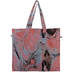 Pink Arabesque Canvas Travel Bag by kaleidomarblingart