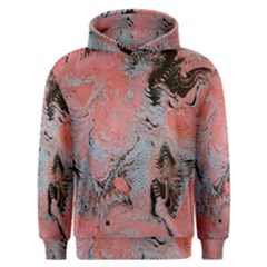 Pink Arabesque Men s Overhead Hoodie by kaleidomarblingart