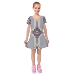 Abiogenisis Kids  Short Sleeve Velvet Dress by sacredsymbology