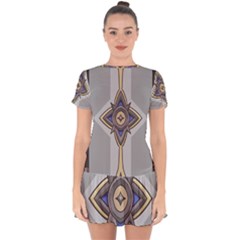 Abiogenisis Drop Hem Mini Chiffon Dress by sacredsymbology