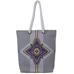 Abiogenisis Full Print Rope Handle Tote (small) by sacredsymbology