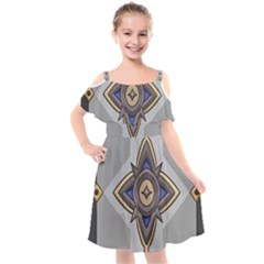 Abiogenisis Kids  Cut Out Shoulders Chiffon Dress by sacredsymbology