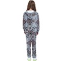 Turquoise Black Arabesque Repeats Kids  Tracksuit View2