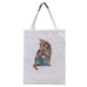 Flower Cat Classic Tote Bag View1