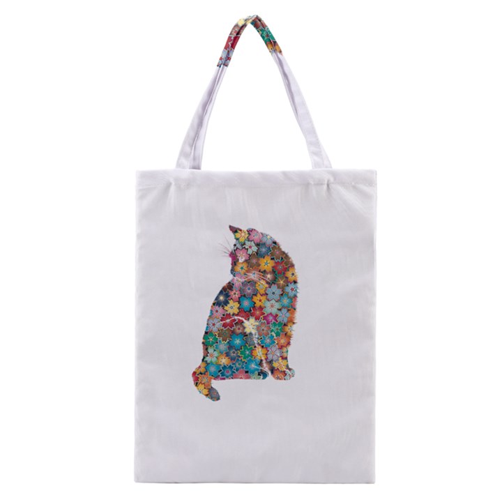 Flower Cat Classic Tote Bag