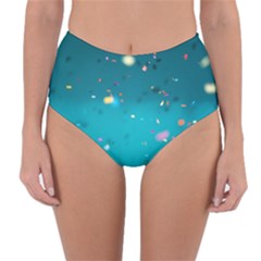 Bluesplash Reversible High-waist Bikini Bottoms by LW323