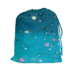 Bluesplash Drawstring Pouch (2xl) by LW323