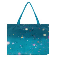 Bluesplash Zipper Medium Tote Bag by LW323