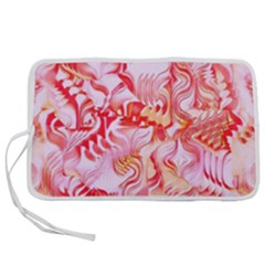 Cherry Blossom Cascades Abstract Floral Pattern Pink White  Pen Storage Case (s) by CrypticFragmentsDesign