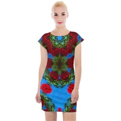 Rosette Cap Sleeve Bodycon Dress by LW323